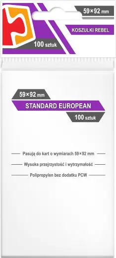 Mëngë kartoni REBEL Standard European 59x92 (232275), 100 copë
