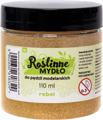 Sapun për furça modeli Rebel, vegjetal, 110 ml, transparent