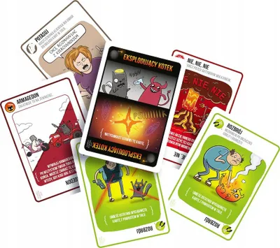 Loja me letra Rebel Exploding Kittens Good vs Evil, 55 letra, për 2 5 lojtarë, shumëngjyrëshe - 2