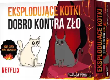 Loja me letra Rebel Exploding Kittens Good vs Evil, 55 letra, për 2 5 lojtarë, shumëngjyrëshe
