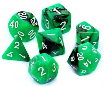 Set zaresh REBEL RPG, të gjelbërta/zeza