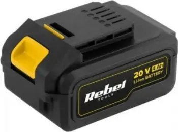 Bateri e ndërrueshme Rebel Tools, Li-Ion, 20 V, 4 Ah, 2 h, e zezë
