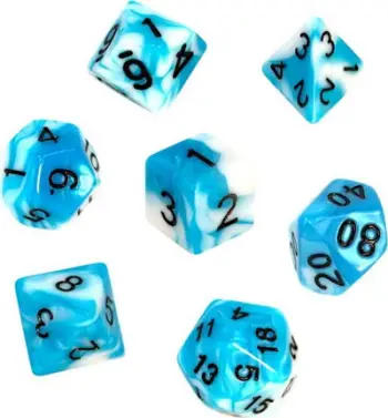 Set me zare Rebel RPG, 7 copë, të kaltër/bardhë