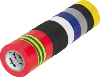 Set shirita izolues ngjitës Rebel, 10 copa, 0.13 mm x 19 mm x 10 yd, shumëngjyrëshe