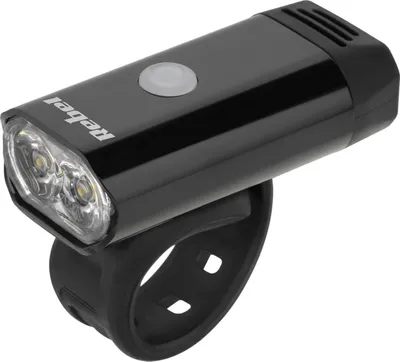 Dritë e përparme biçiklete Rebel, e rikarikueshme, 2 LED, IPX4, e zezë - 1