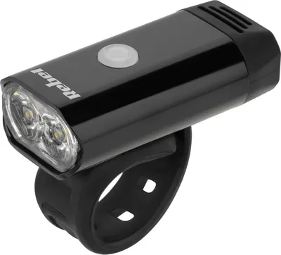 Dritë e përparme biçiklete Rebel, e rikarikueshme, 2 LED, IPX4, e zezë - 2