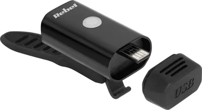 Dritë e përparme biçiklete Rebel, e rikarikueshme, 2 LED, IPX4, e zezë - 3