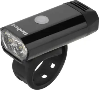 Dritë e përparme biçiklete Rebel, e rikarikueshme, 2 LED, IPX4, e zezë