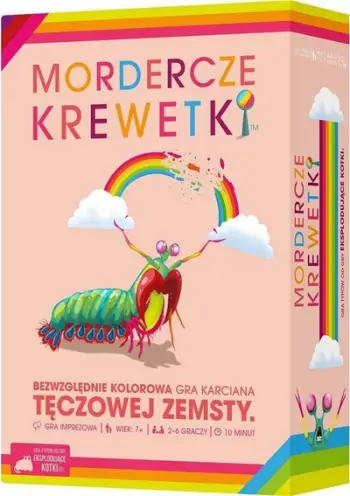 Lojë letrash Rebel Murderous Shrimps, 105 letra, familjare, shumëngjyrëshe