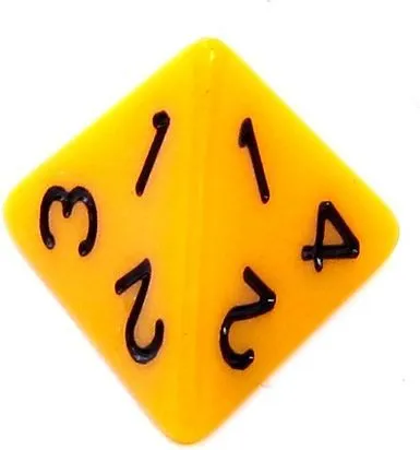 Set zaresh Rebel RPG, mat, 7 copë të verdhë - 2