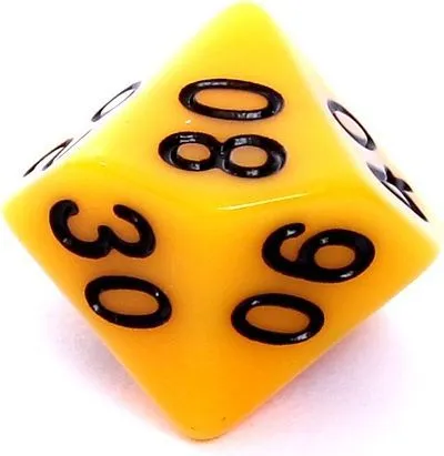 Set zaresh Rebel RPG, mat, 7 copë të verdhë - 6
