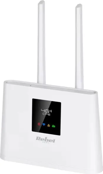 Router pa tel Rebel RB-0702, Single-band (2.4 GHz) 3G 4G, i bardhë