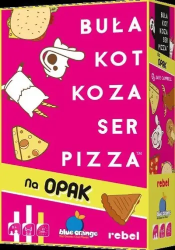 Lojë me letra Rebel Bun Cat Goat Cheese Pizza Inside Out, familjare, 64 letra, shumëngjyrëshe