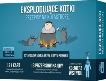 Lojë tavoline Rebel Exploding Kittens Recipes for a Catastrophe, 121 letra, 2 5 lojtarë, shumëngjyrëshe