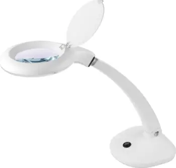 Lampë tavoline Rebel Tools NAR0298-2, lente zmadhimi 4", LED 6W, e bardhë