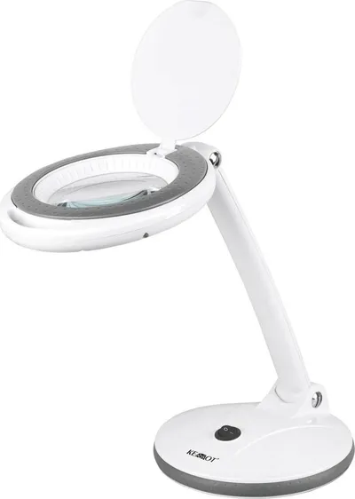 Lampë tavoline me lupë Rebel Tools NAR0462-2, 30 LED, 6W, e bardhë - 1