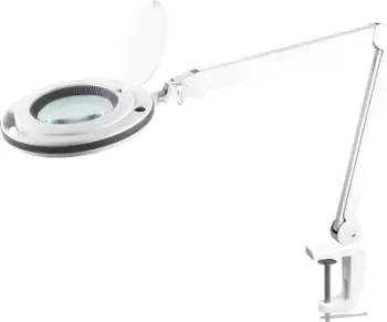 Lampë tavoline Rebel NAR0461-2, 10W LED, lupë zmadhimi, e bardhë