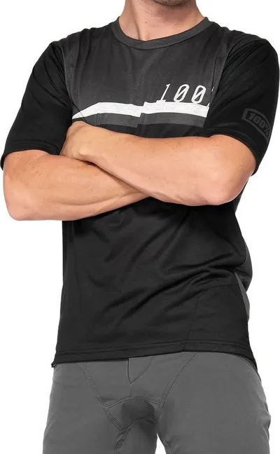 Bluzë çiklizmi 100% AIRMATIC, mëngë të shkurtra, S, e zezë - 2