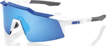Syze sportive 100% Speedcraft SL, lente HiPER Blue Mirror, të bardha