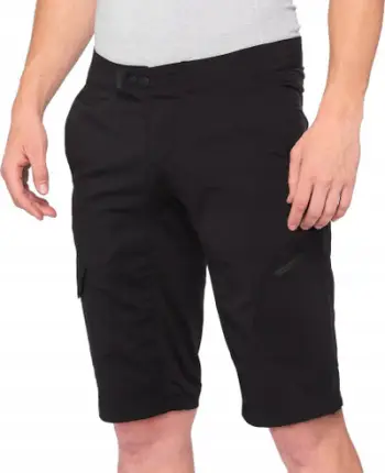 Shorts çiklizmi 100% RIDECAMP, për meshkuj, madhësia 38, të zinj