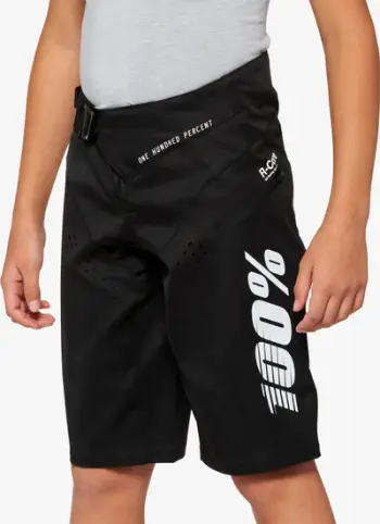 Shorce çiklizmi 100% R-CORE Youth, për të rinj, madhësia 22 EUR 36, të zeza