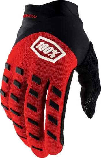 Doreza motoçiklete 100% AIRMATIC, madhësia XXL, të kuqe e të zeza