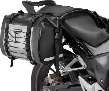 Çantë motoçiklete Rockbros AS-010BGR, 60L, PVC, Gri, e papërshkueshme nga uji