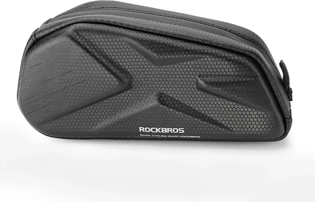 Çantë biçiklete Rockbros 3012011501, 1.4L, e zezë, për tub të sipërm - 1