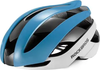 Helmetë biçiklete Rockbros 10110004004, 55-58 cm, ultra e lehtë, blu e zezë e bardhë