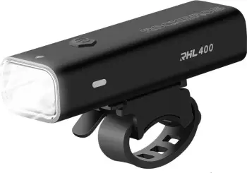Dritë përpara biçiklete Rockbros 24310006001, 400 lm, 2000 mAh, e zezë, me kabllo micro USB