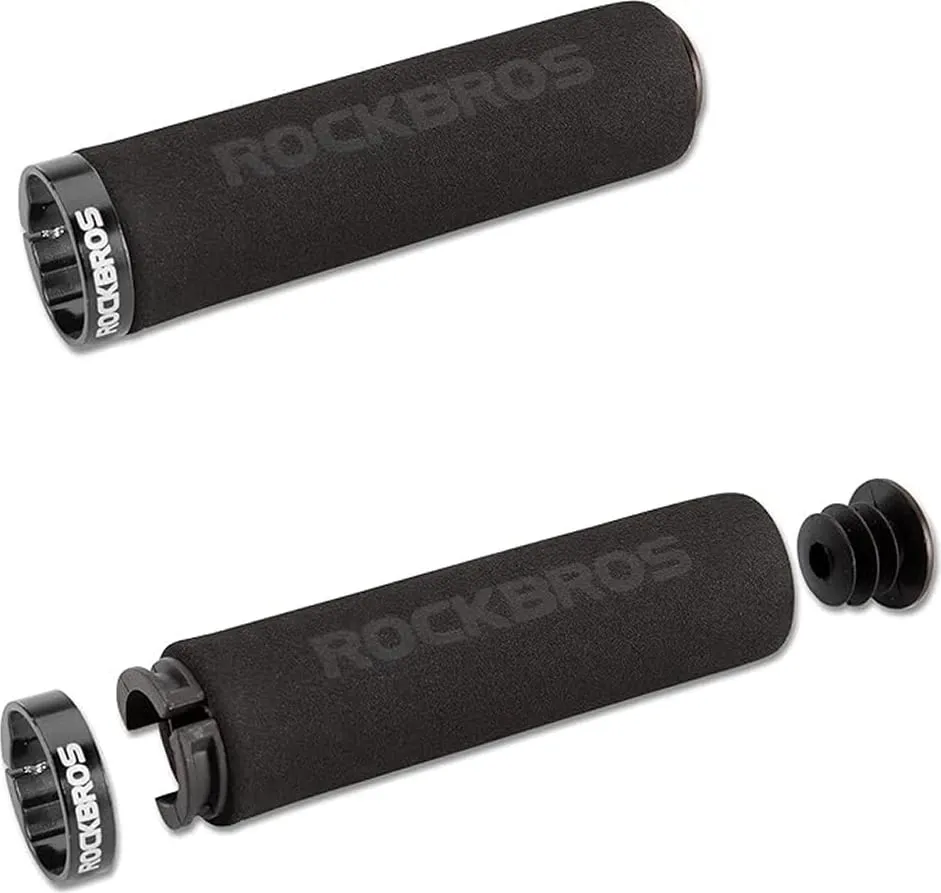 Doreza timoni për biçikletë Rockbros BT1001BKBK, sfungjer, e zezë - 2