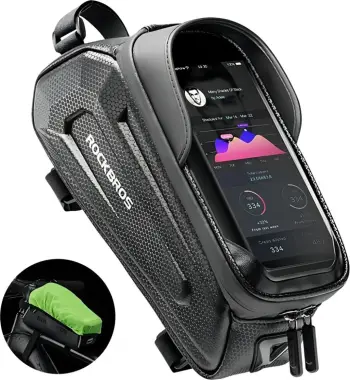 Çantë kornize për biçikletë Rockbros B68 me xhep për telefon, 1.7L, e zezë