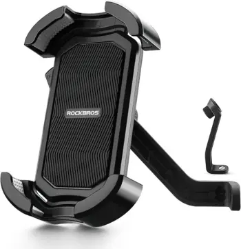 Mbajtës telefoni për motoçikletë Rockbros 25210032005, për pasqyrë, i zi