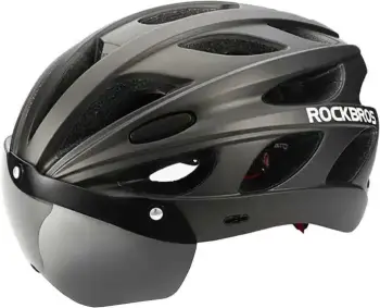 Helmetë çiklizmi Rockbros TT-16 me syze të ndashme, e zezë/argjendtë
