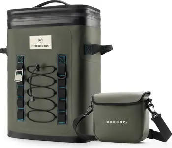 Çantë shpine termike Rockbros 3016001301, 20l + 2.5l, e gjelbër, set
