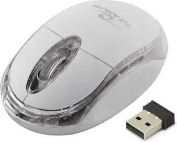 Maus Titanum Condor, wireless, USB, i bardhë
