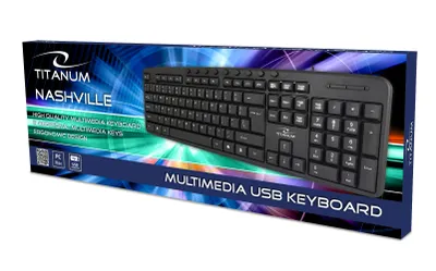 Tastierë Titanum TK111, USB, e zezë - 2