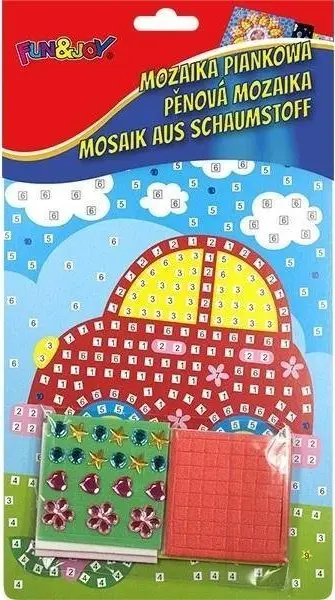 Set kreativ mozaik Titanum Foam Mosaic Car, 3D, 400 copë, shumëngjyrësh