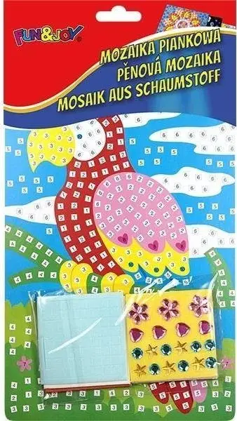 Set krijues Titanum Foam Mosaic Parrot, mozaik 3D, 400 pjesë, shumëngjyrësh