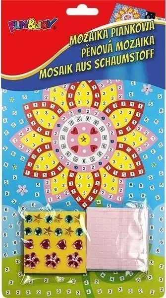 Set kreativ mozaik shkumë Titanum Foam Mosaic Flower, 3D, 400 copë, shumëngjyrësh