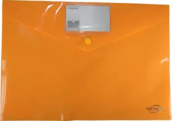 Dosje plastike Titanum A4, e verdhë