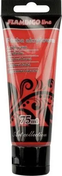 Ngjyrë akrilike Titanum 027, 75ml, e kuqe
