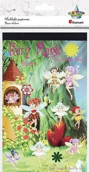 Ngjitëse letre Titanum Fairies Mix, set 6 fletë, 238 copë, shumëngjyrëshe