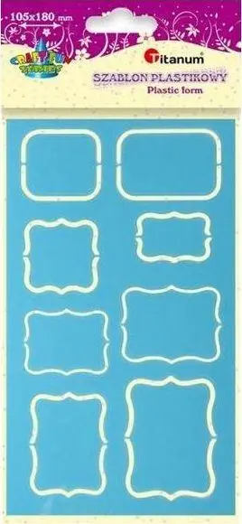 Shabllon plastik Titanium, 105x180mm