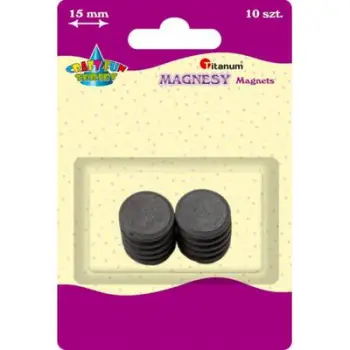 Magnet i rrumbullaktë Titanium,10 mm, 10 copë