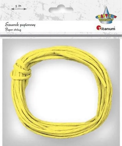 Litar dekorativ letre Titanum, 3.5mm x 5m, i verdhë - 1