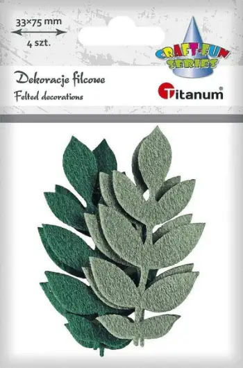 Aksesorë dekorativ Titanum Felt, 4 copë