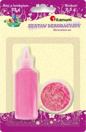 Ngjitës me shkëlqim Titanium Neon, rozë