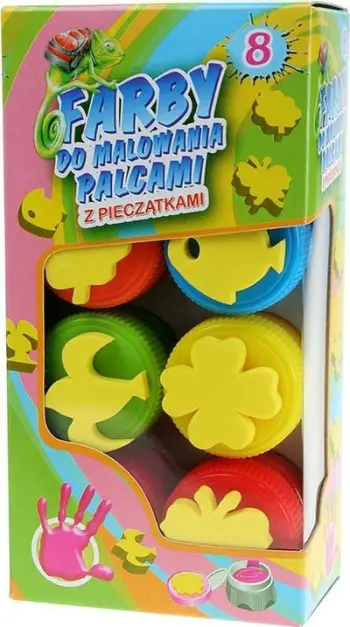Ngjyra Titanum Finger Paints, 8 cop