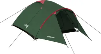 Çadër kampingu NILS CAMP ROCKER NC6013, 3 persona, rezistente ndaj ujit, jeshile